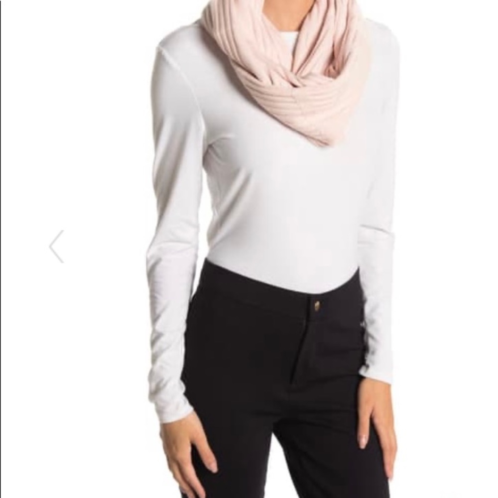 NWT CALVIN KLEIN PLAITED LOGO LOOP SCARF